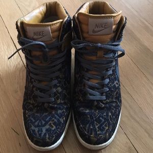 Nike high top wedges